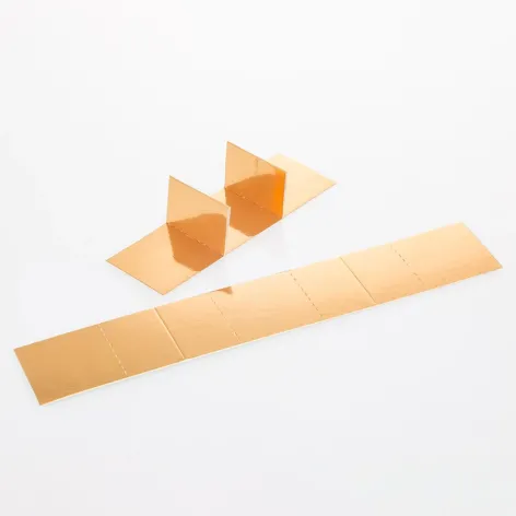 Dividers; Stick Box; 3 Stacks; Shiny Gold